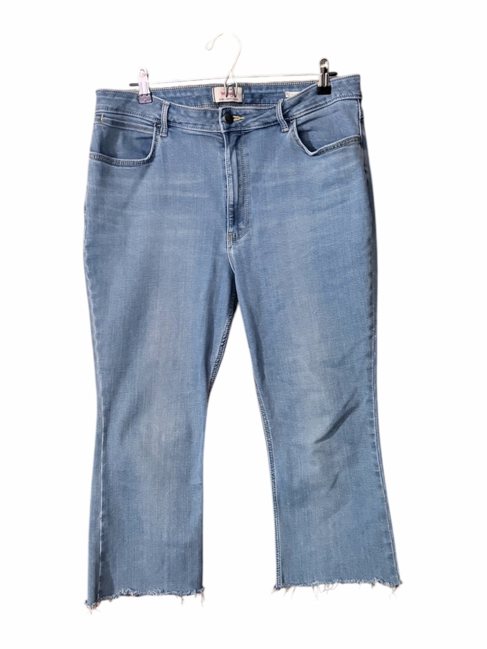 Wrangler High Rise‎ Kick Flare Crop Jeans